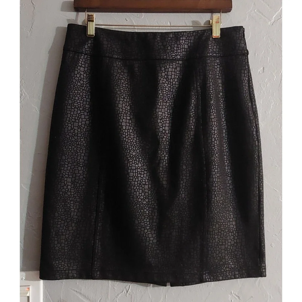 Chico's Skirts Women's Size 1 (M) ,Black Polyester,Skirts Pencil,15.5 Inch Waist - Picture 4 of 7